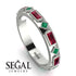 Ruby Baguette & Princess Eternity Band - Andrea No. 51 image 2