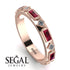 Ruby Baguette & Princess Eternity Band - Andrea No. 47 image 2
