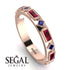 Ruby Baguette & Princess Eternity Band - Andrea No. 59 image 2