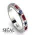 Ruby Baguette & Princess Eternity Band - Andrea No. 60 image 2