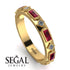 Ruby Baguette & Princess Eternity Band - Andrea No. 46 image 2