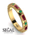 Ruby Baguette & Princess Eternity Band - Andrea No. 49 image 2