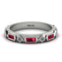 Ruby Baguette & Princess Eternity Band - Andrea No. 48 image 1