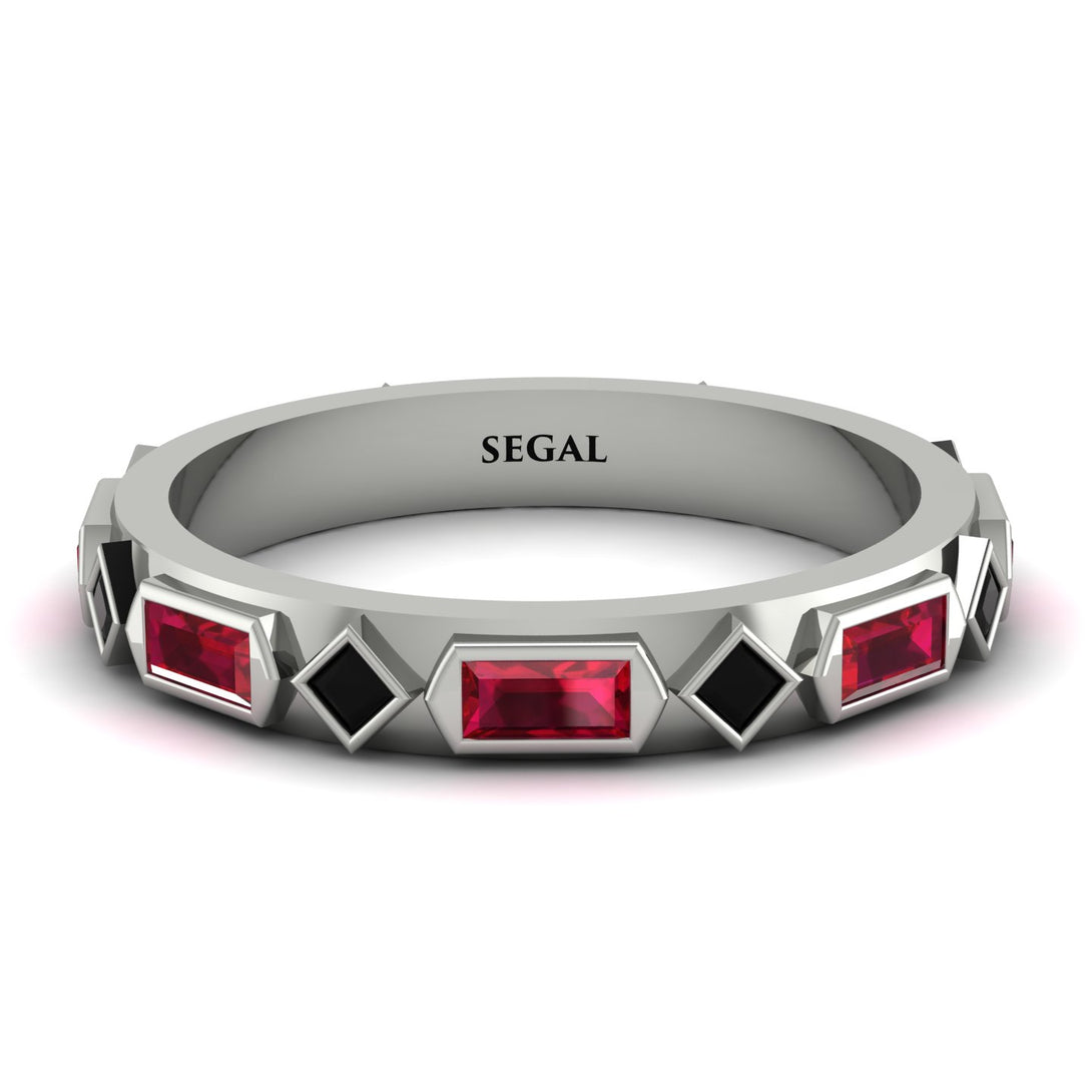 Ruby Baguette & Princess Eternity Band - Andrea No. 54