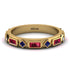 Ruby Baguette & Princess Eternity Band - Andrea No. 58 image 1