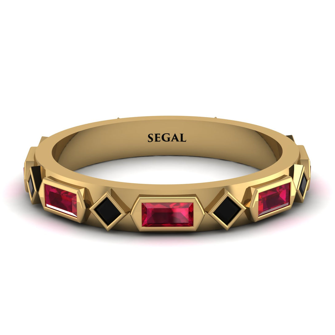 Ruby Baguette & Princess Eternity Band - Andrea No. 52