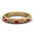Ruby Baguette & Princess Eternity Band - Andrea No. 46 image 1