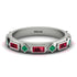 Ruby Baguette & Princess Eternity Band - Andrea No. 51 image 1