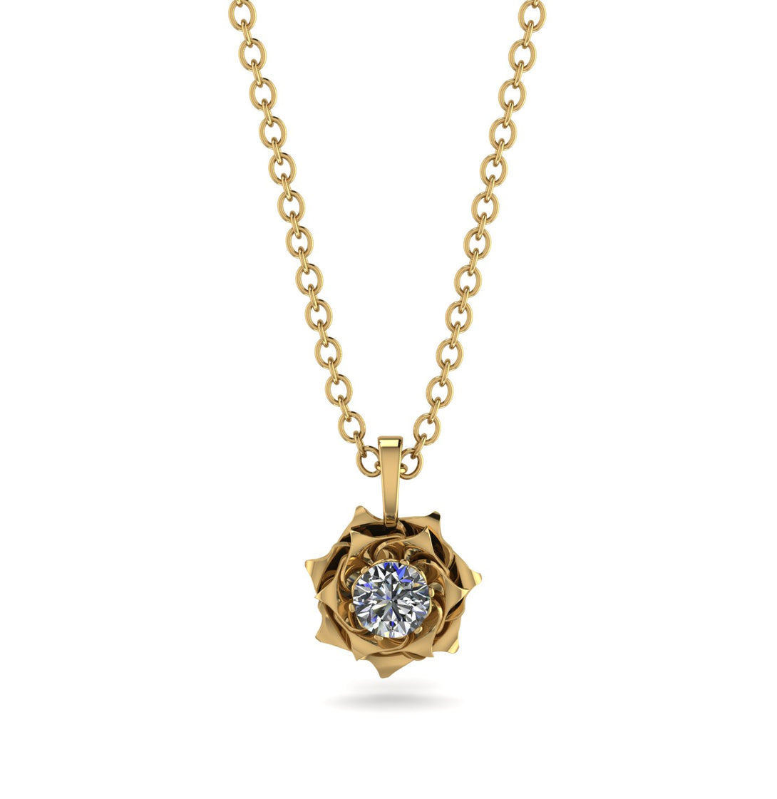 A lady's Rose Diamond Pendant- Elena no. 1
