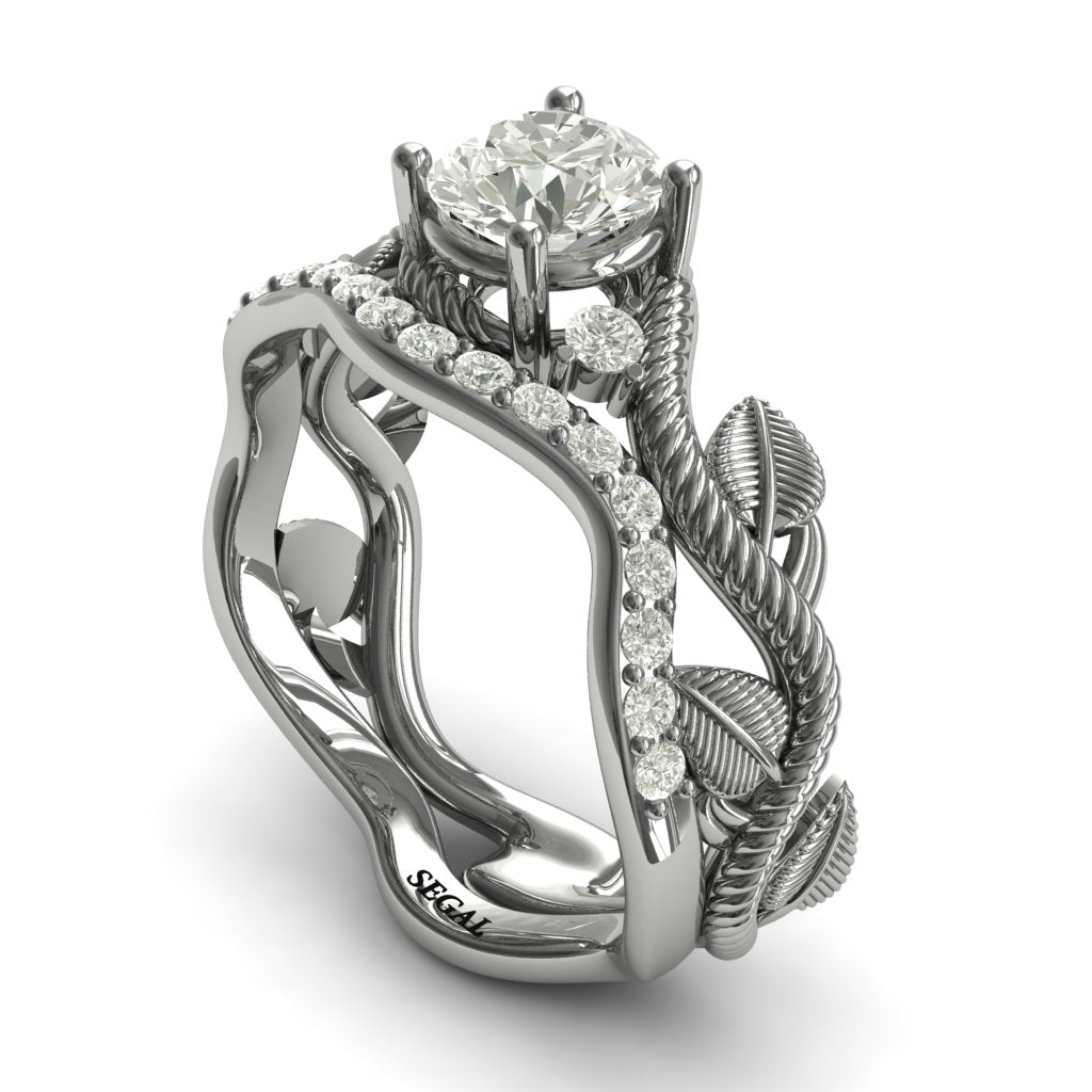 The Leaves Festival Bridal Set Diamond Ring- Allison no. 3