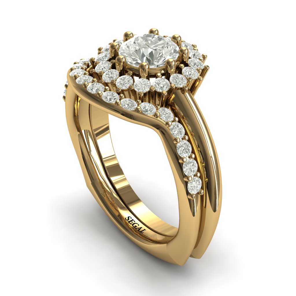 Halo's Vintage Bridal Set Diamond Wedding Ring- Clara no. 1