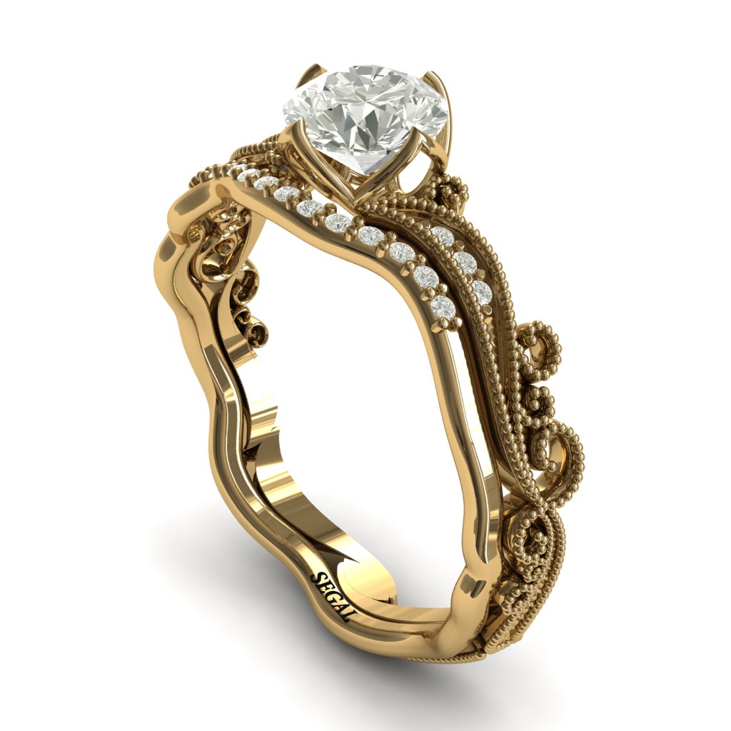 Painter's Muse Bridal Set Diamond ring- Sophie no. 1