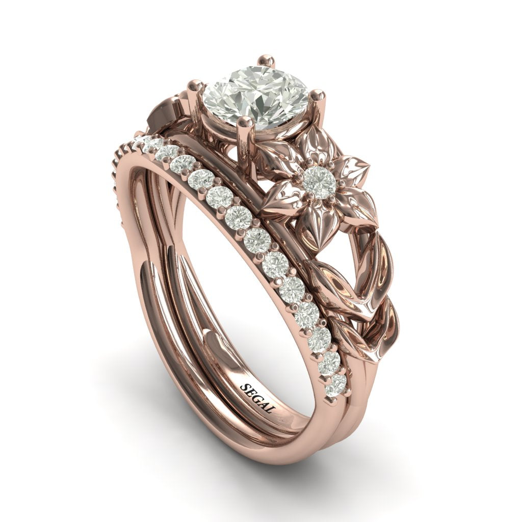 &#39;Fresh Flora&#39; Bridal Set Diamond Ring - Ella no. 2