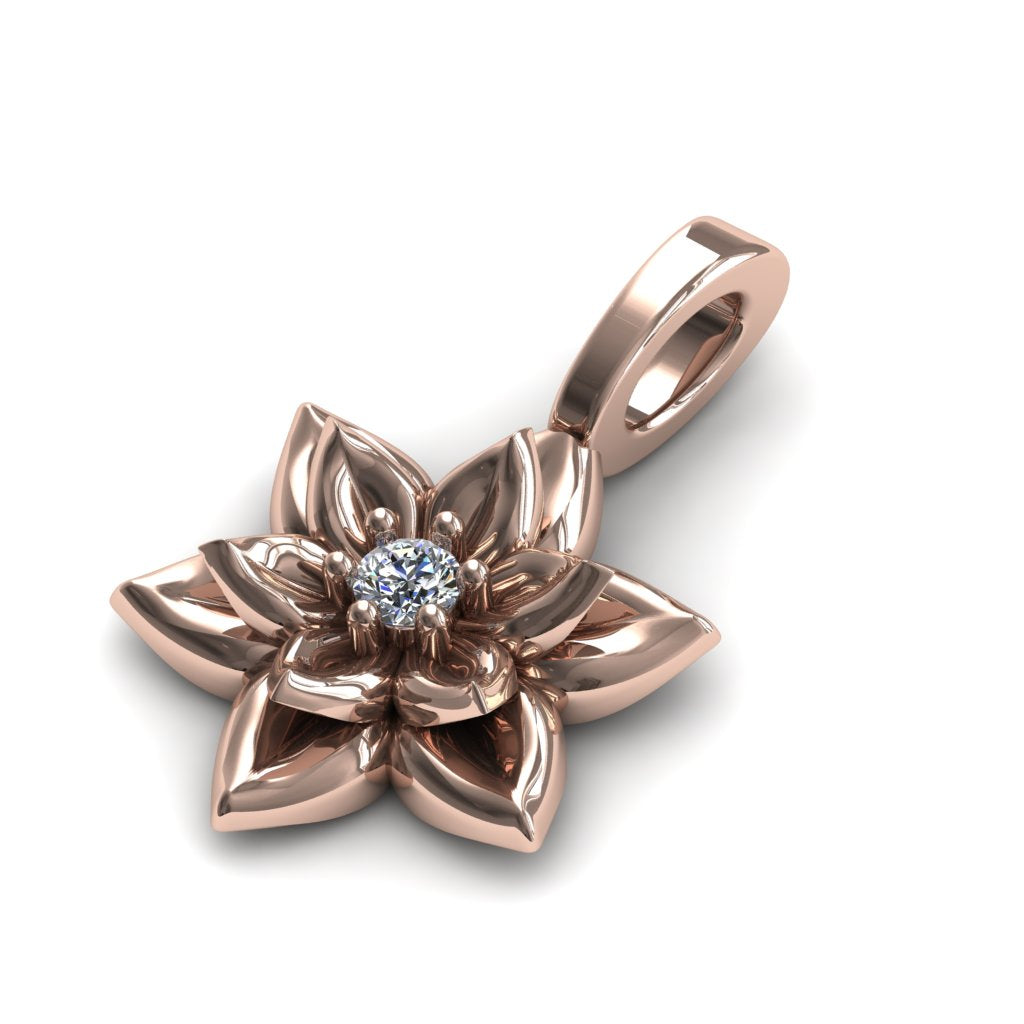 The Victorian Hexagon Diamond Pendant- Peyton no. 5