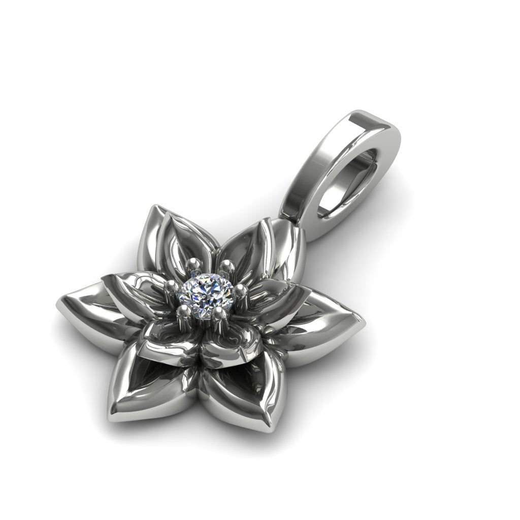 The Victorian Hexagon Diamond Pendant- Peyton no. 6