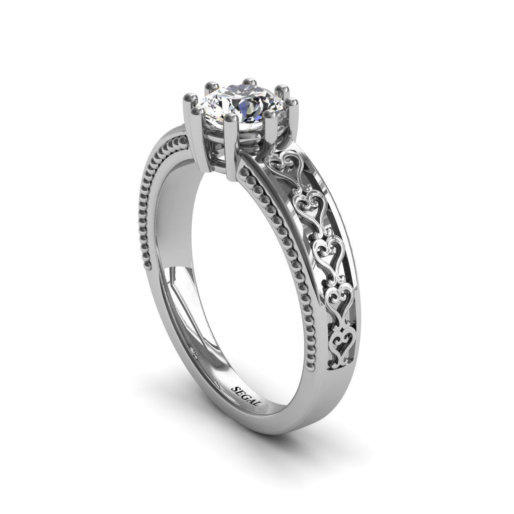 The Victorian Hearts Diamond Ring- Evelyn no. 3