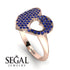Sapphire Heart With Missing Piece - Camille No. 14 image 2