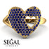 Sapphire Heart With Missing Piece - Camille No. 13 image 3