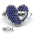 Sapphire Heart With Missing Piece - Camille No. 15 image 3