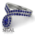 Sapphire Pear Shape Stacking Bridal Set - Emilia No. 75 image 6