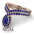 Sapphire Pear Shape Stacking Bridal Set - Emilia No. 74 image 6