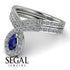Sapphire Pear Shape Stacking Bridal Set - Emilia No. 15 image 6