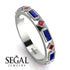 Sapphire Baguette & Princess Eternity Band - Andrea No. 72 image 2