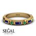 Sapphire Baguette & Princess Eternity Band - Andrea No. 64 image 10