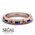 Sapphire Baguette & Princess Eternity Band - Andrea No. 71 image 10