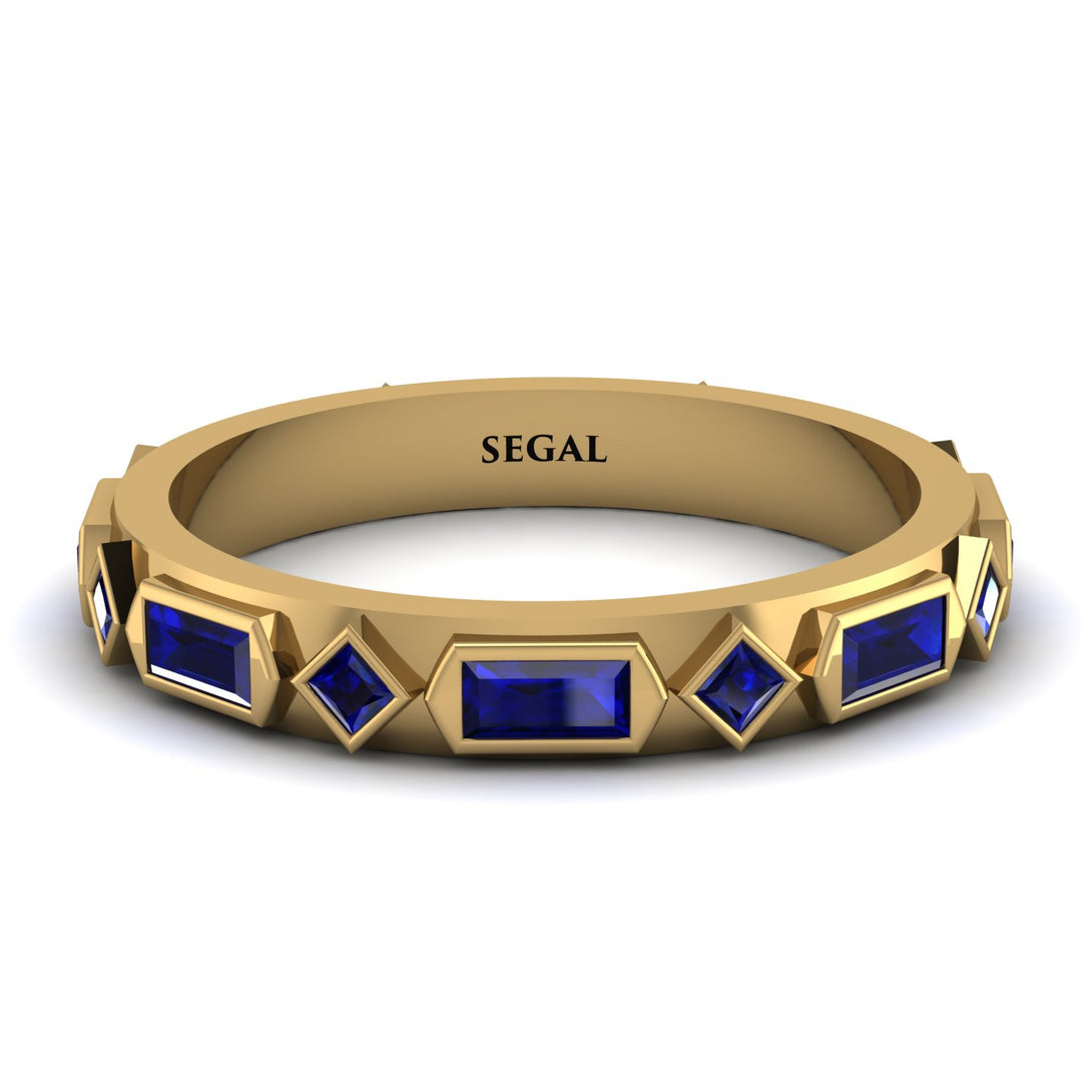 Sapphire Baguette & Princess Eternity Band - Andrea No. 73