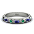 Sapphire Baguette & Princess Eternity Band - Andrea No. 66 image 1