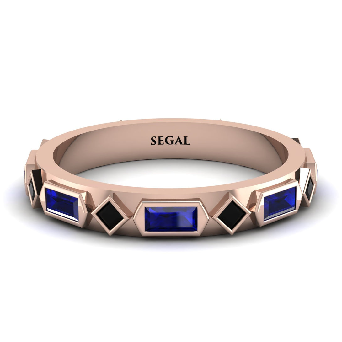 Sapphire Baguette & Princess Eternity Band - Andrea No. 68