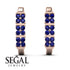 Sapphire Minimalist Earrings - Elliot No. 14 image 2