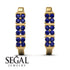 Sapphire Minimalist Earrings - Elliot No. 13 image 2