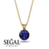 Sapphire Necklace With Hidden Halo - Adaline No. 13 image 9