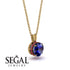 Sapphire Necklace With Hidden Halo - Adaline No. 58 image 2