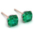 Hidden Halo Cushion Emerald Earrings - Alivia No. 5 image 1