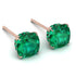 Hidden Halo Cushion Emerald Earrings - Alivia No. 20 image 1