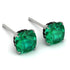 Hidden Halo Cushion Emerald Earrings - Alivia No. 36 image 1