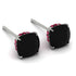 Hidden Halo Cushion Black Diamond Earrings - Alivia No. 54 image 1