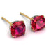 Hidden Halo Cushion Ruby Earrings - Alivia No. 10 image 1