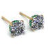 Hidden Halo Cushion Diamond Earrings - Alivia No. 16 image 1