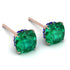 Hidden Halo Cushion Emerald Earrings - Alivia No. 65 image 1