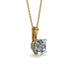 Hidden Halo Cushion Diamond Necklace - Alivia No. 1 image 1