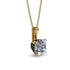 Hidden Halo Cushion Diamond Necklace - Alivia No. 31 image 1