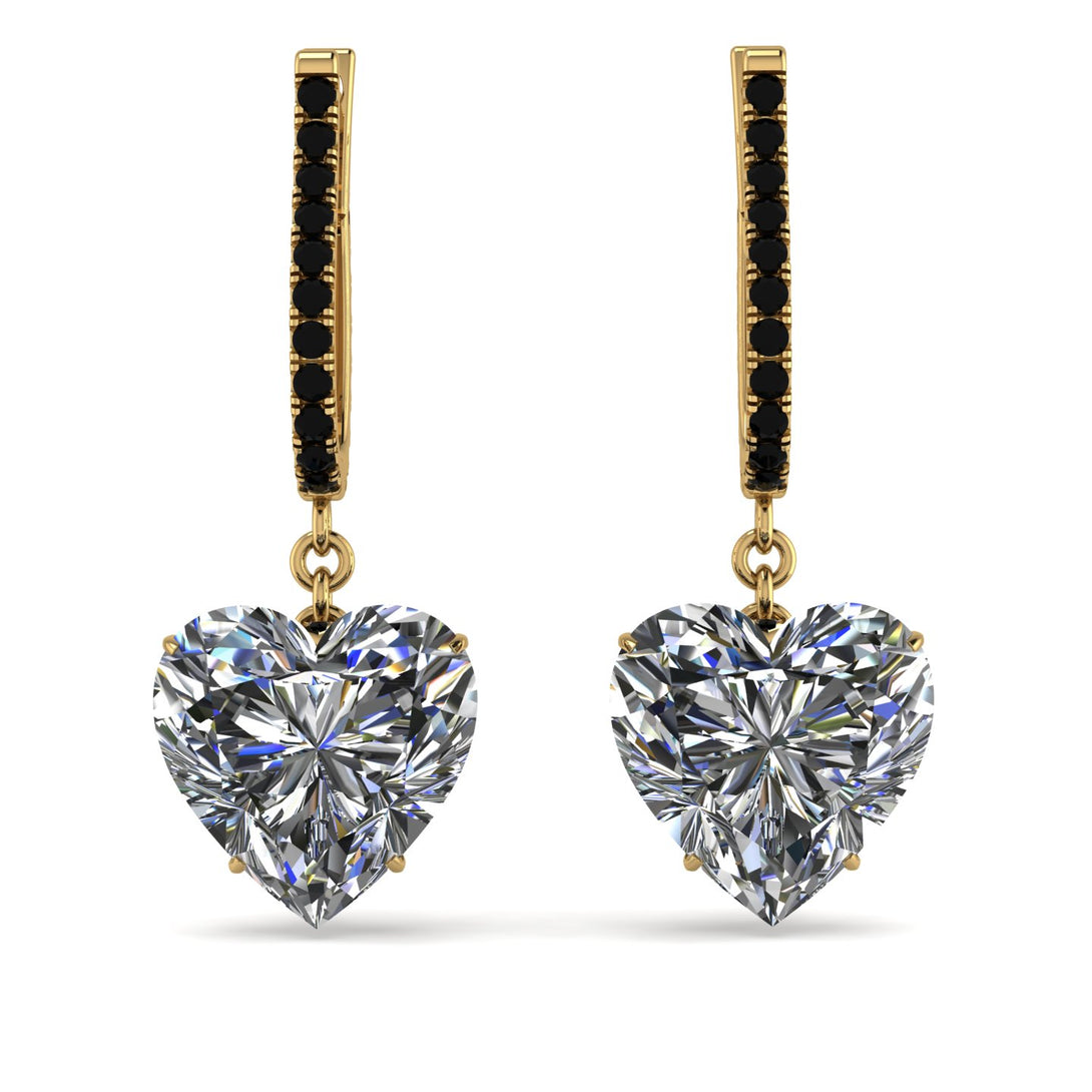 Heart Diamond Earrings - Noelle No. 31