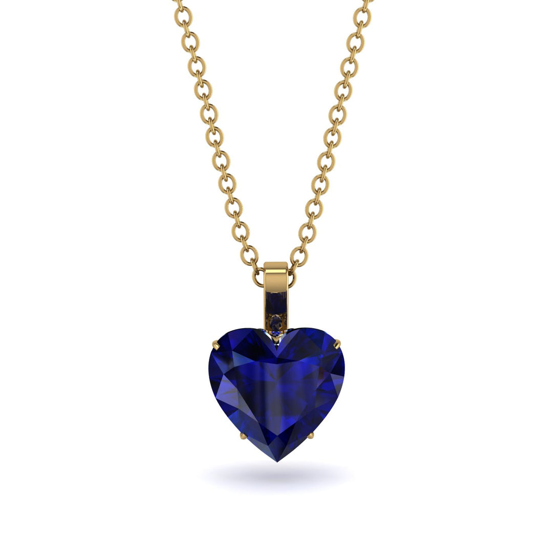 Heart Sapphire Necklace - Noelle No. 73