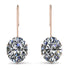 Oval Hidden Halo Diamond Earrings - Gemma No. 62 image 1