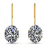 Oval Hidden Halo Diamond Earrings - Gemma No. 46 image 1