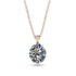 Oval Diamond Hidden Halo Necklace - Gemma No. 32 image 1